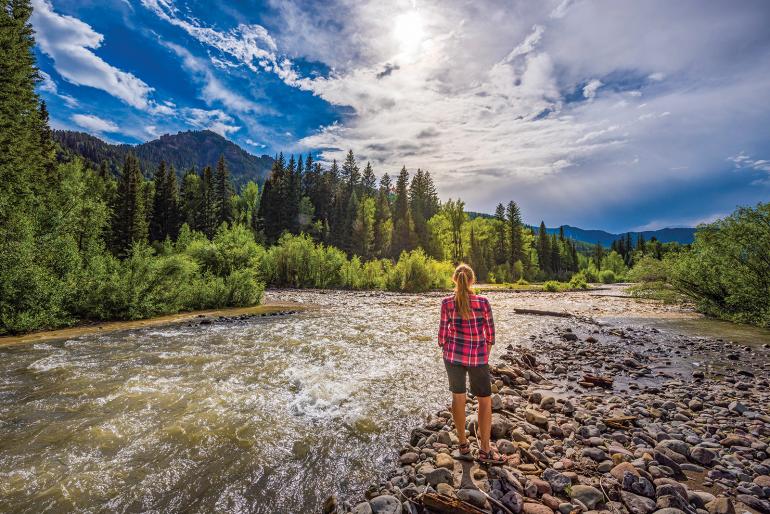 Hiking through Montana mountain trails